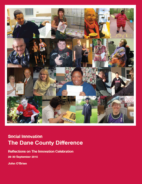 Front cover for a brochure titled Social Innovation: The Dane County Difference